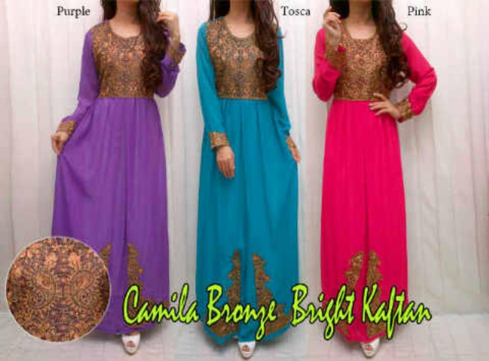 Camila Bronze Bright Kaftan