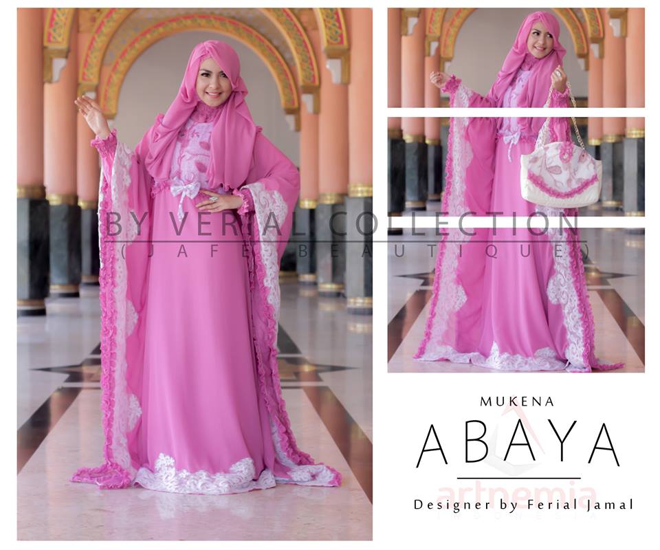 Mukena Abaya Pink