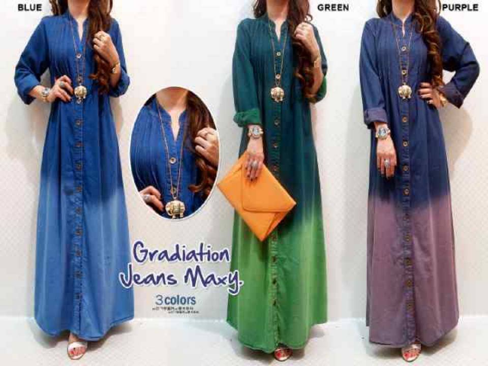 gradiation jeans maxi