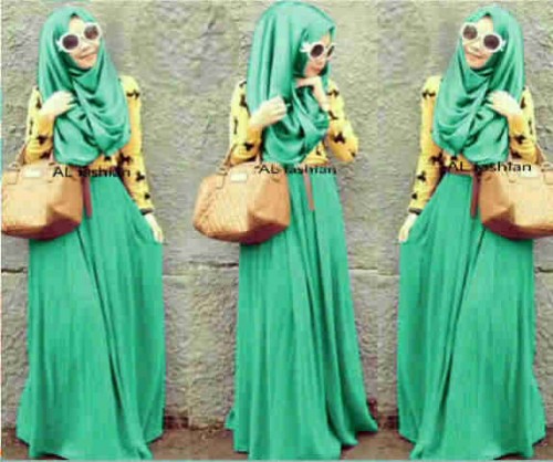Stelan set hermes hijau