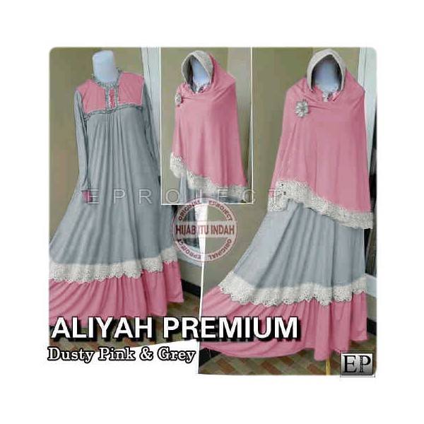 Aliyah Dusty Pink Bergo Set 