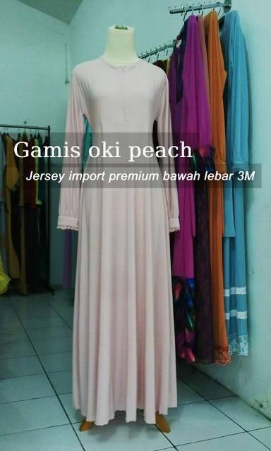 Gamis oki peach