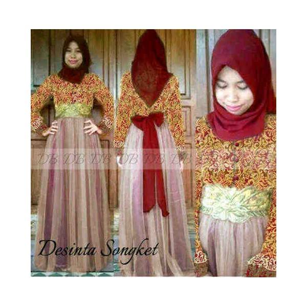 Maxi modern Desinta songket
