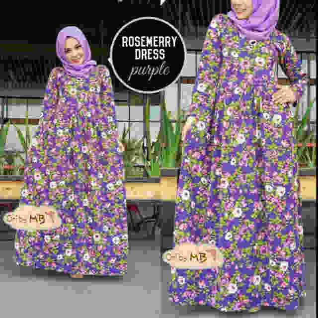 Rosemary dress ungu