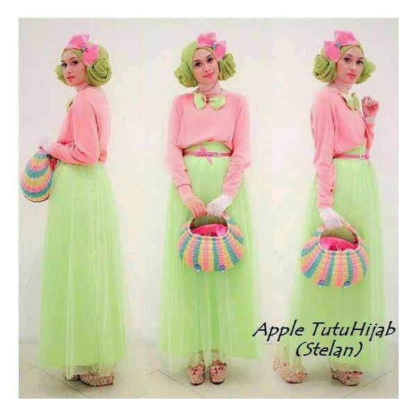 Stelan apple tutu hijab 5IN1