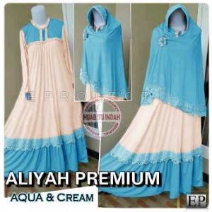 Aliyah Aqua Bergo set