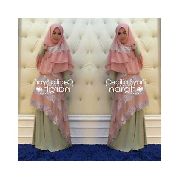 gamis syari Cecilia Ijo