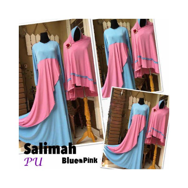 salimah pink bergo