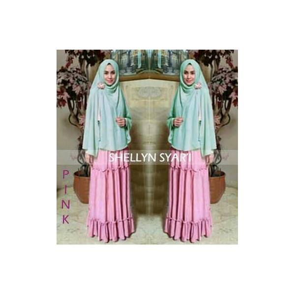 Shellyn pink syari