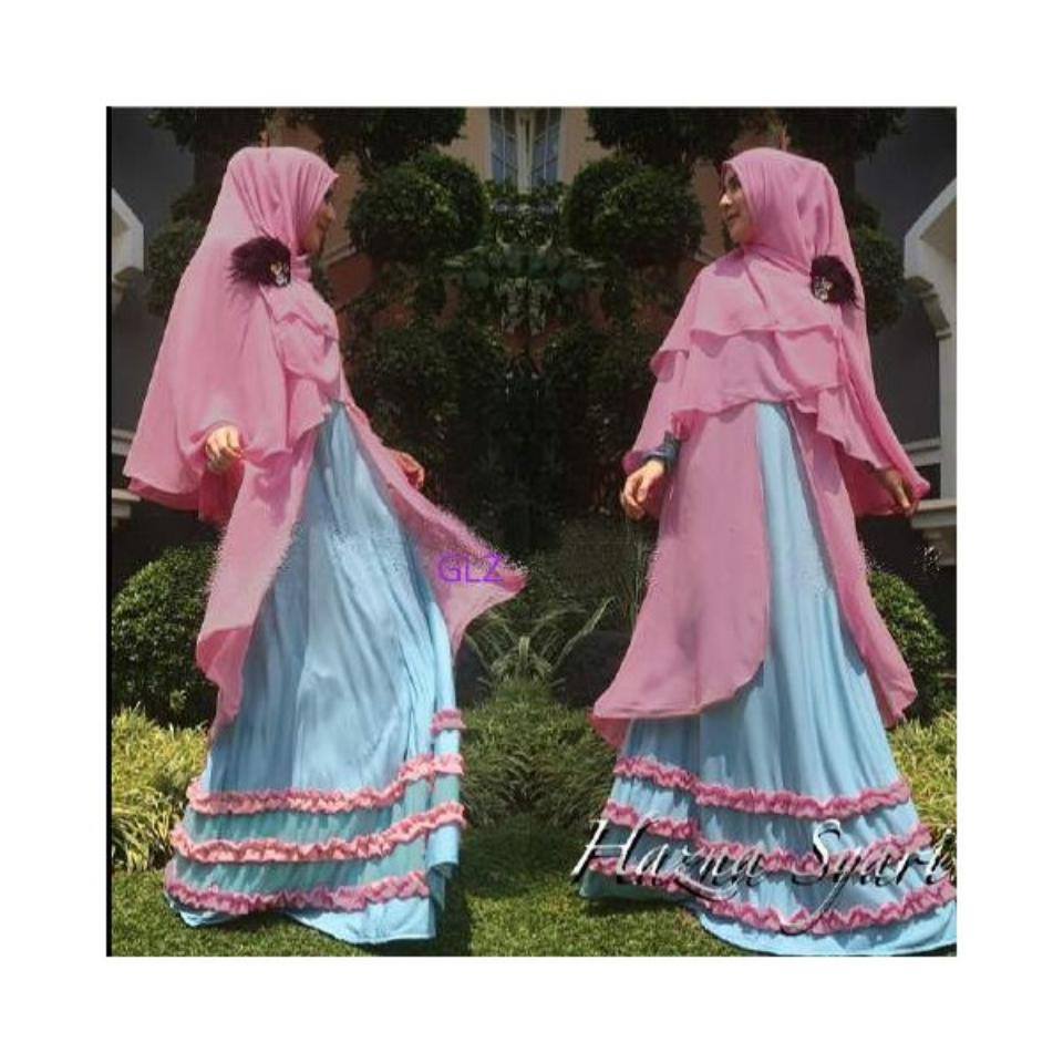 Hazna bergo set(baby blue)