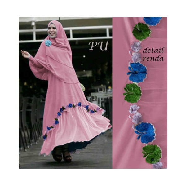 Khifa bergo set Pink 