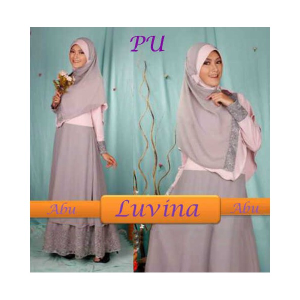 luvina bergo set abu