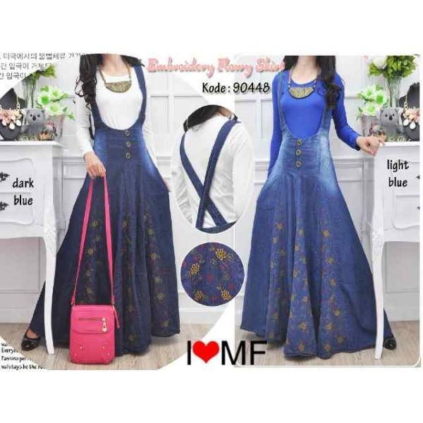Maxi Jeans Lebar Bordir