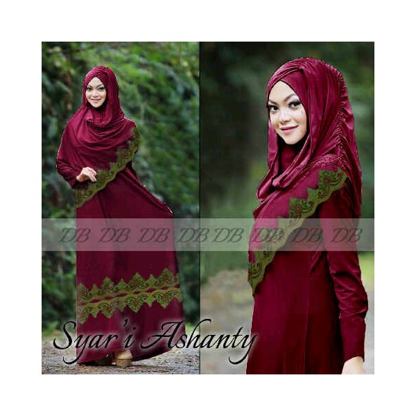 Syar'i Ashanty maroon