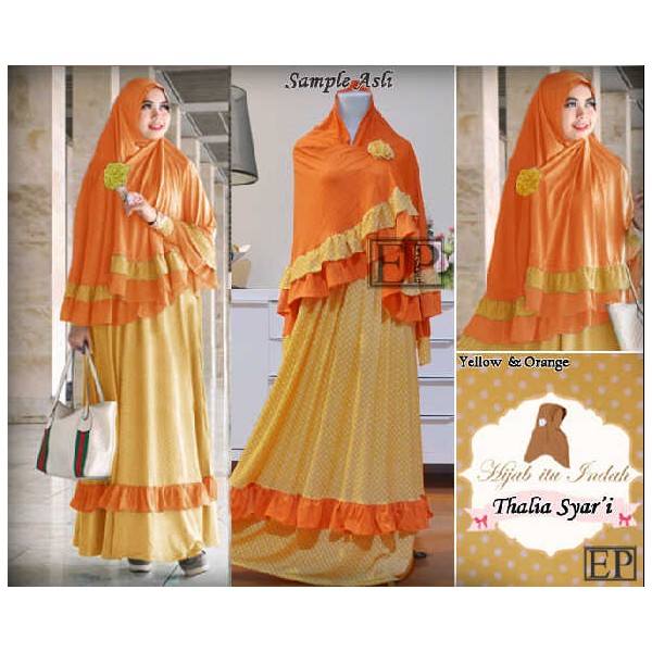 Thalia Orange Bergo Set