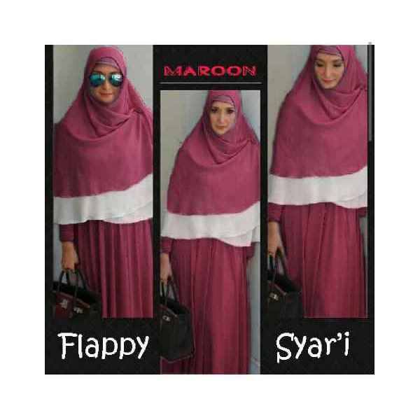 flappy syari maroon