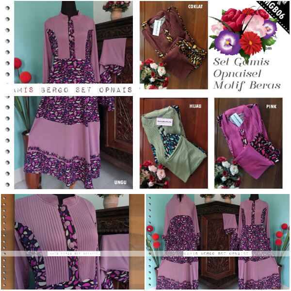gamis bergo set opnaisel 