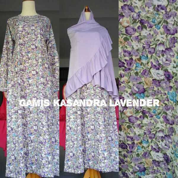 gamis kasandra lavender