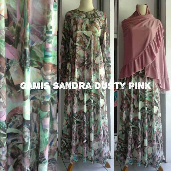 gamis sandra dustypink