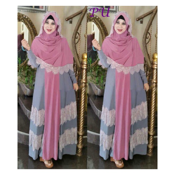 Laksmi Bergo Set Pink