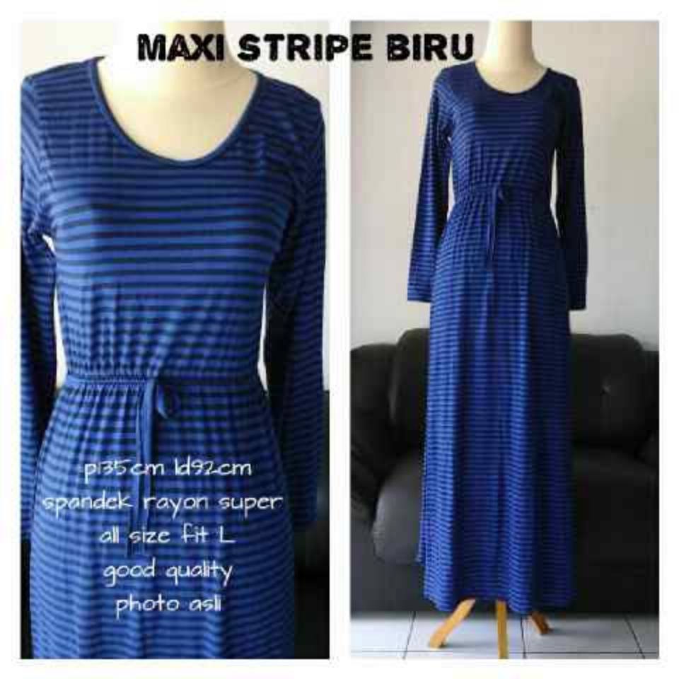 Maxi stripe biru