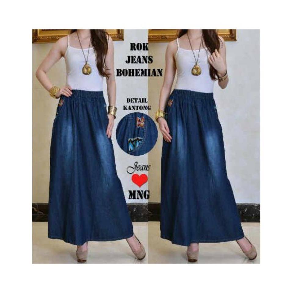 Rok Jeans Bohemian