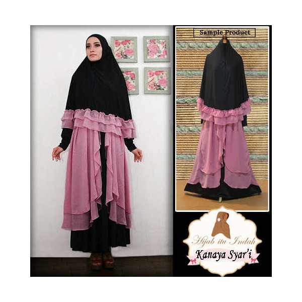 Kanaya Syari bergo set Dusty 