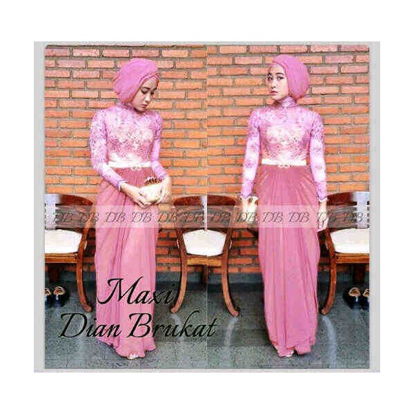 Maxi-Dian-Brukat-Pink