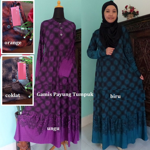 Gamis Payung Tumpuk