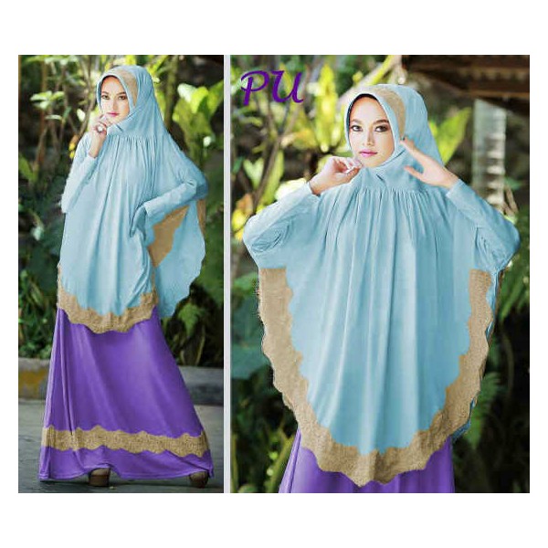 gamis-Syari-Bergo-Lengan-Lycra-biru