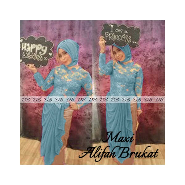 Maxi-ALifah-Brukat-biru