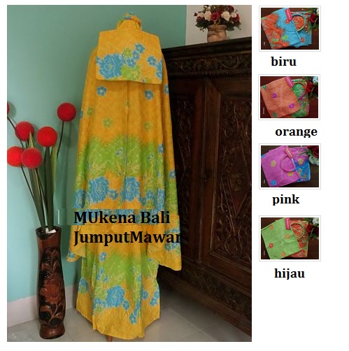 Mukena Bali Jumput Mawar