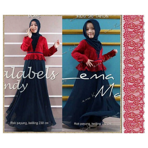 Alabella-Syari-Kids-Mom-Navy