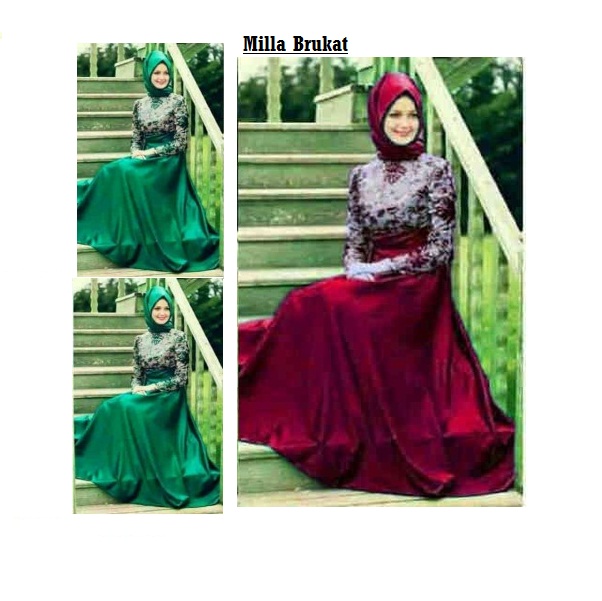 Baju-Pesta-Murah-Milla-Brukat
