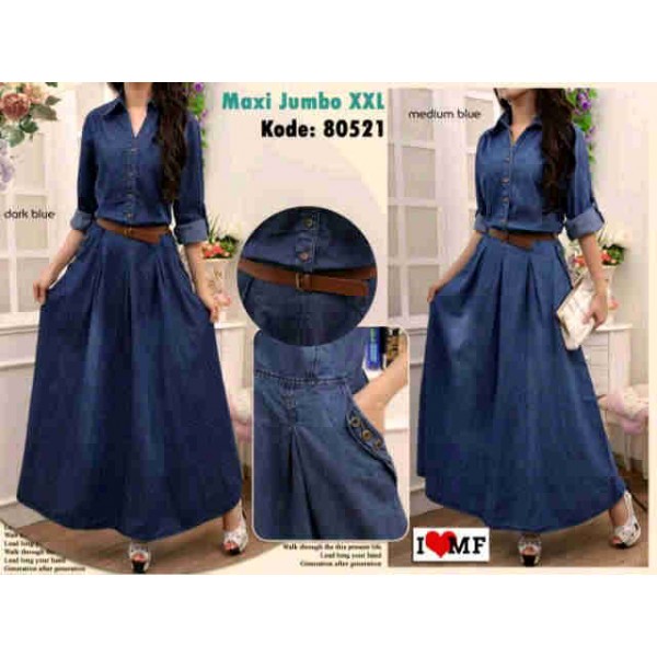 Gamis-Maxi-jeans-XXL