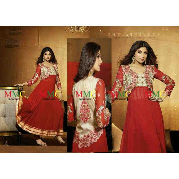 Gamis-India-Shilpa-Merah
