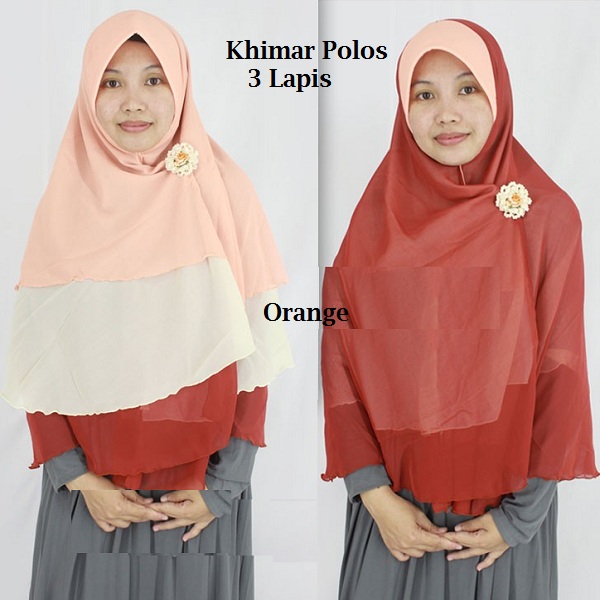 Khimar-Polos-3-lapis-orange