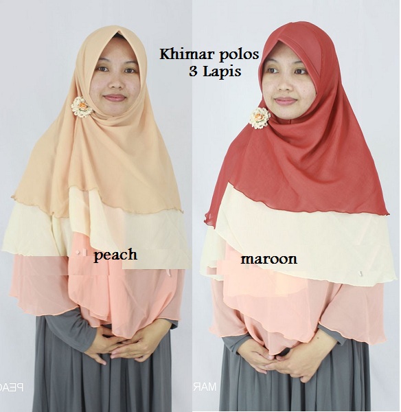 Khimar-Polos-3-lapis-peach-Maroon