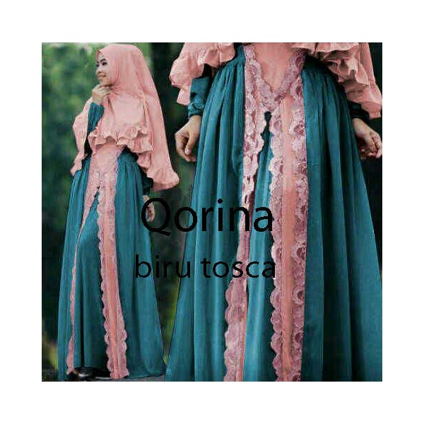 Qorina-syari-bergo-set-biru
