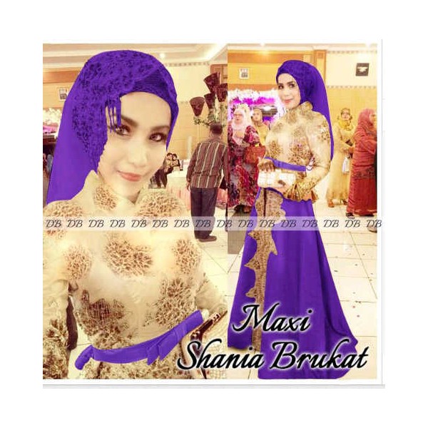 Maxi-Shania-Brukat-Ungu