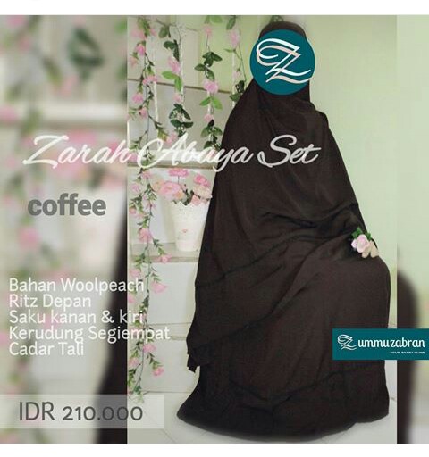 Zarah-Abaya-Set-Coffee