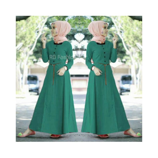 aisyah-dress-katun-rayon-tosca