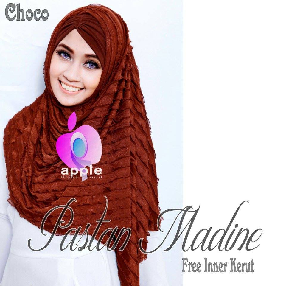 Pastan-Madine-ORIGINAL-Apple-Hijab-coklat