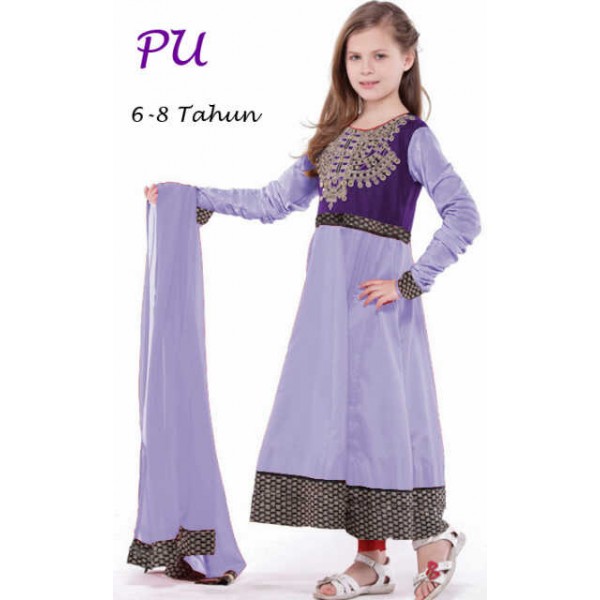 gamis-india-anak-lily-biru