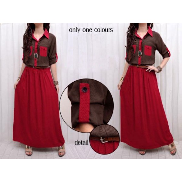maxi-coklat-kombinasi-merah