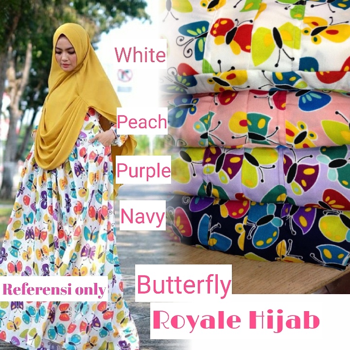 Butterfly dress ori royale hijab