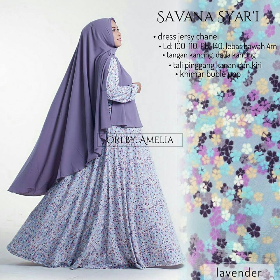 Savana Syari, Gamis Jersey Super ori Amelia