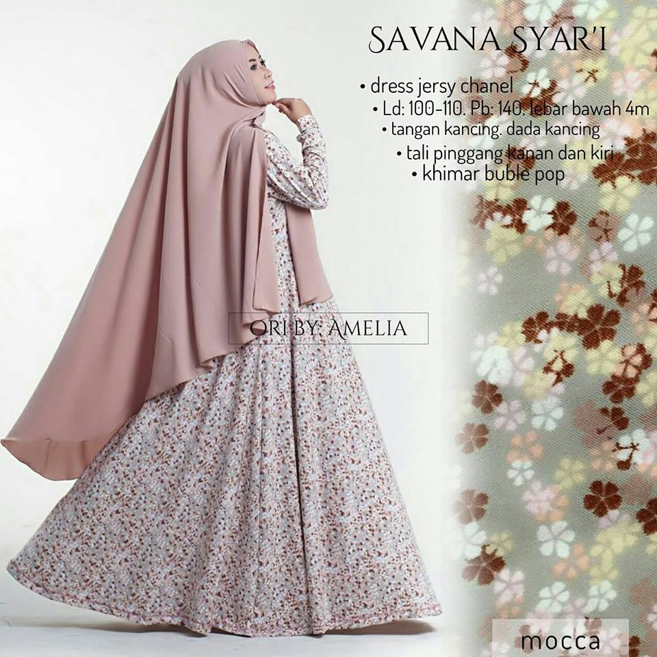 Savana Syari, Gamis Jersey Super ori Amelia