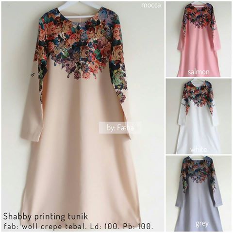 shabby printing tunik