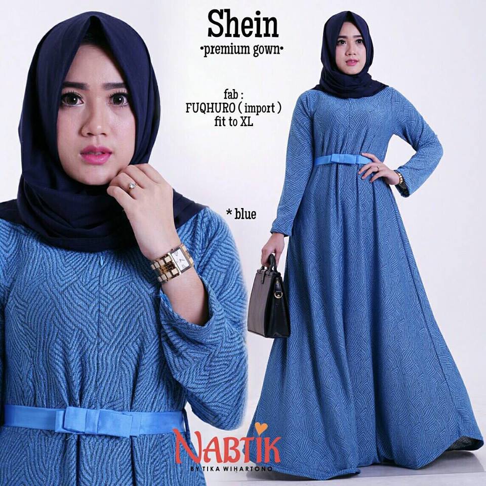 shein-premium-gown-blue